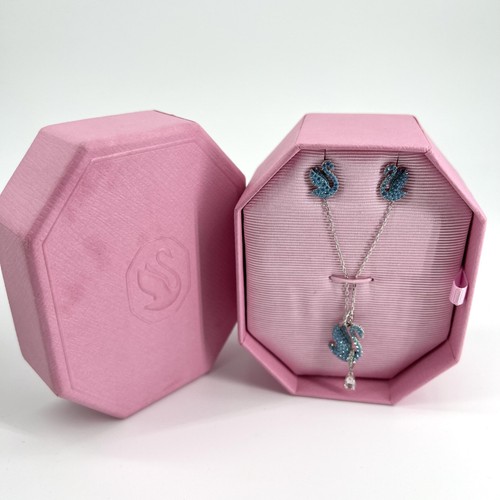 Swarovski set blauer schwan - set,