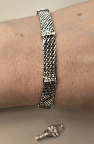 Vintage swarovski mesh - mesh, armband