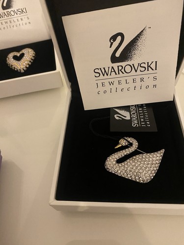 Swarovski schwan brosche - swarovski,